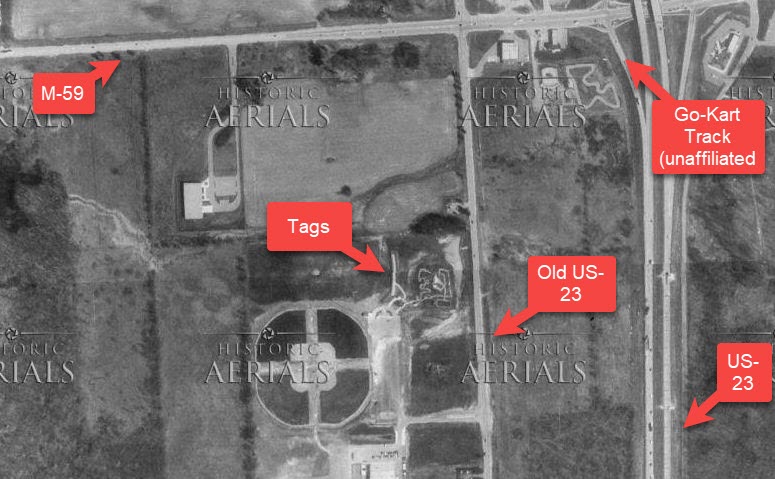 Striking Lanes (Tags Adventure Golf) - Historical Aerial Tags (newer photo)